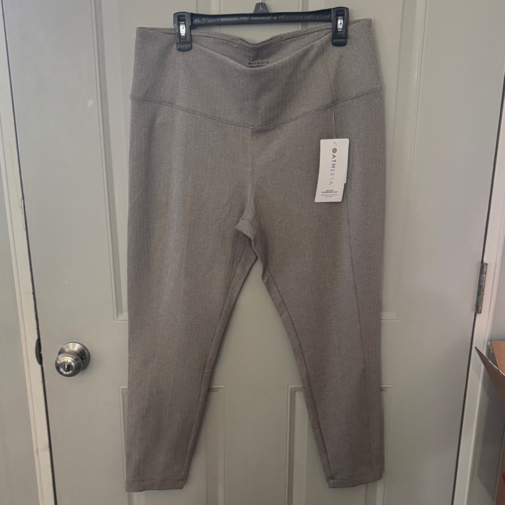 Athleta Herringbone tan Leggings